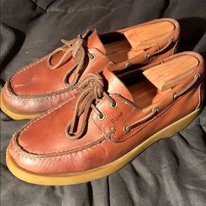 Leather Bass Seafarer Boat Shoes